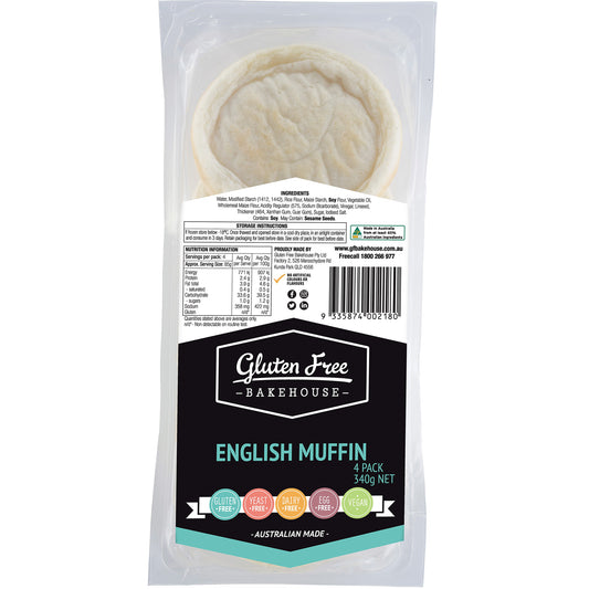 Gluten Free Bakehouse English Muffin | Harris Farm Online
