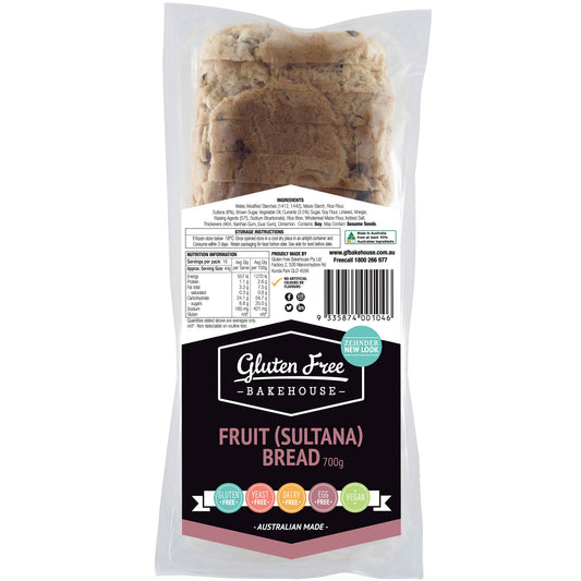 Gluten Free Bakehouse Fruit Sultana Bread | Harris Farm Online