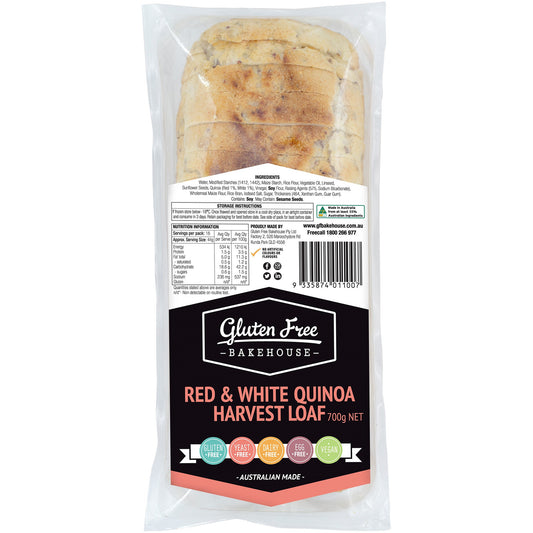 Gluten Free Bakehouse Red and White Quinoa Harvest Loaf | Harris Farm Online