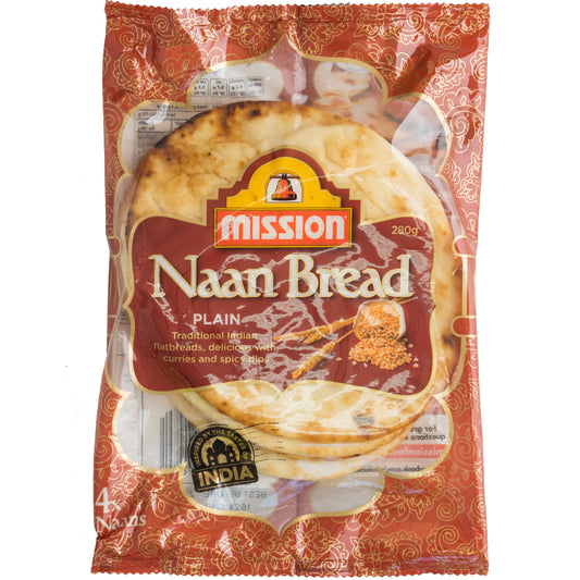 Mission Indian Naan Bread Plain | Harris Farm Online