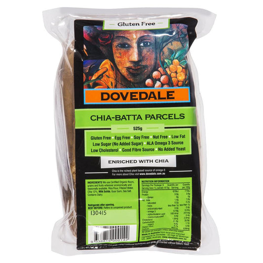 Dovedale Chia-Batta Parcels 525g , Z-Bakery - HFM, Harris Farm Markets
 - 1
