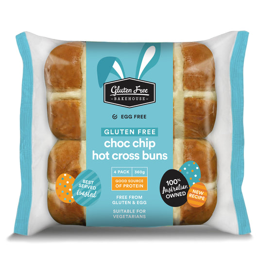 Gluten Free Bakehouse Hot Cross Buns Choc Chip | Harris Farm Online