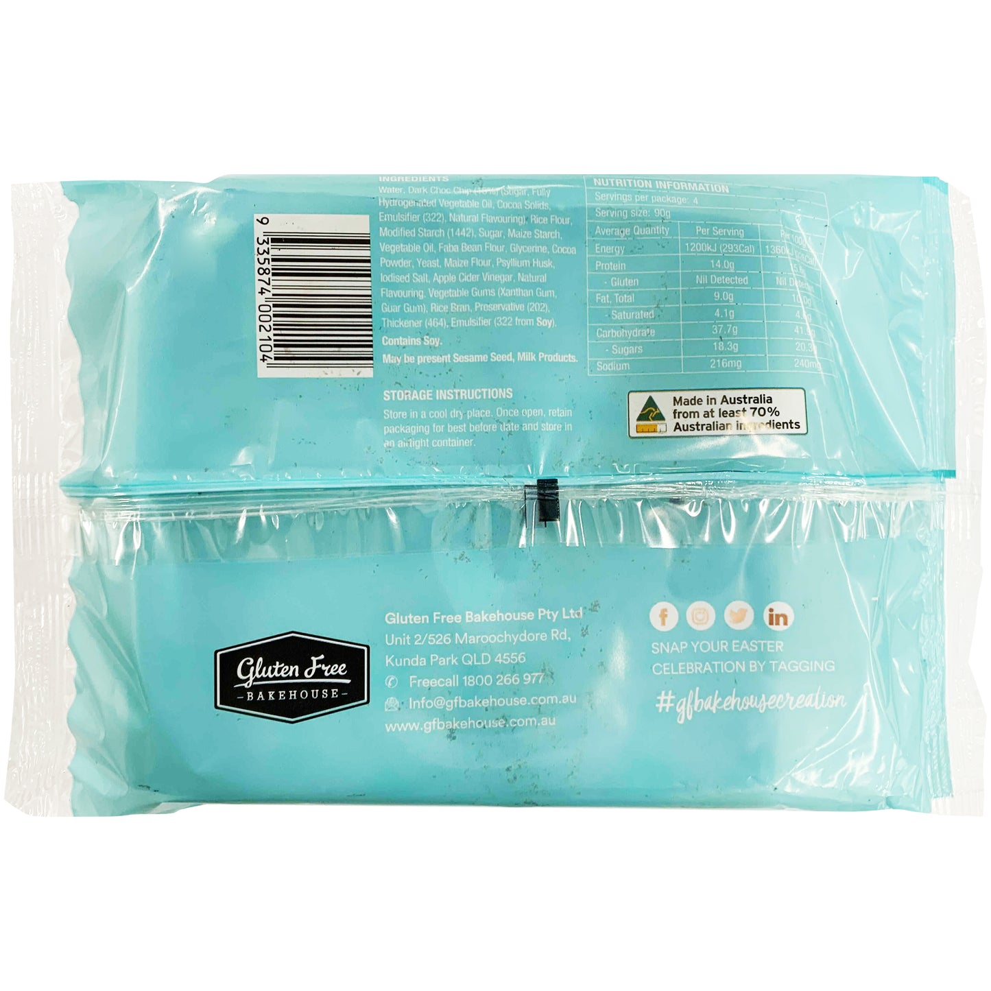 Gluten Free Bakehouse Hot Cross Buns Choc Chip | Harris Farm Online