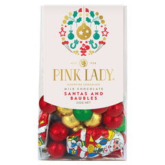 Pink Lady Milk Chocolate Santa And Baubles Bag 232g