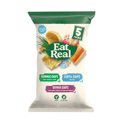 Eat Real Chips Multipack Hummus, Quinoa and Lentil 5Pk 116g
