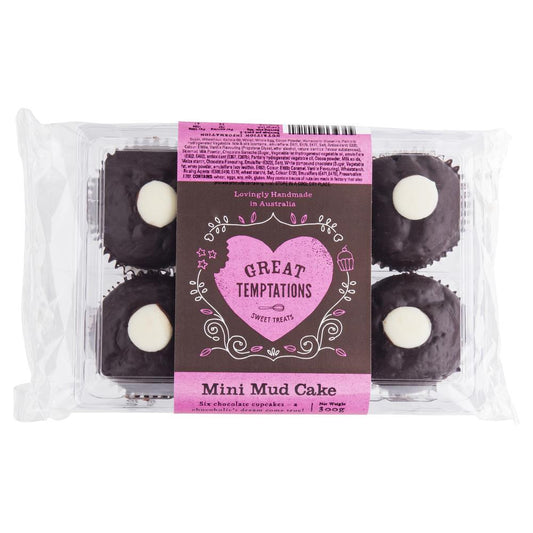 Great Temptations Mini Mud Cake 300g , Z-Bakery - HFM, Harris Farm Markets
 - 1