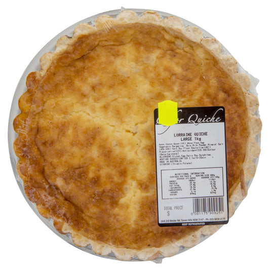 Quiche Lorraine Large 1kg , Frdg3-Meals - HFM, Harris Farm Markets
