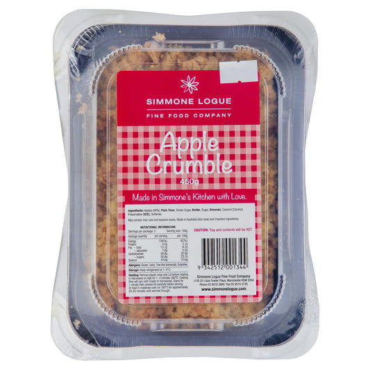 Simmone Logue Apple Crumble 450g , Frdg3-Dessert - HFM, Harris Farm Markets
