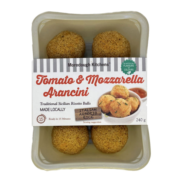 Moredough Kitchens Tomato and Mozzarella Arancini 240g | Harris Farm Online