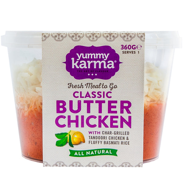Yummy Karma Classic Butter Chicken with Char Grilled Tandoori Chicken and Basmati Rice | Harris Farm Online