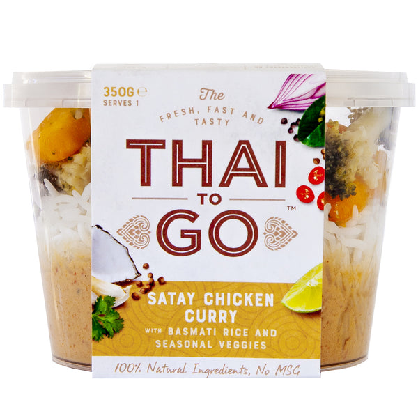 Thai to Go Satay Chicken Curry with Brown Rice and Seasonal Veggies | Harris Farm Online
