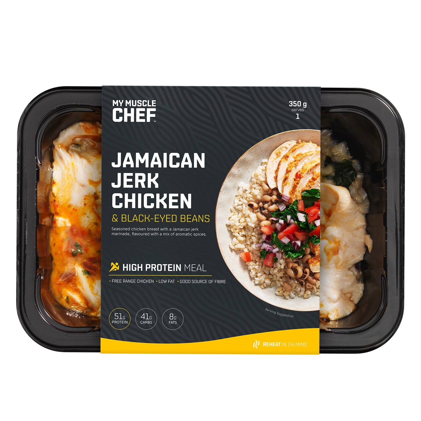 My Muscle Chef - Jamaican Jerk Chicken & Black Eyed Beans (350g)