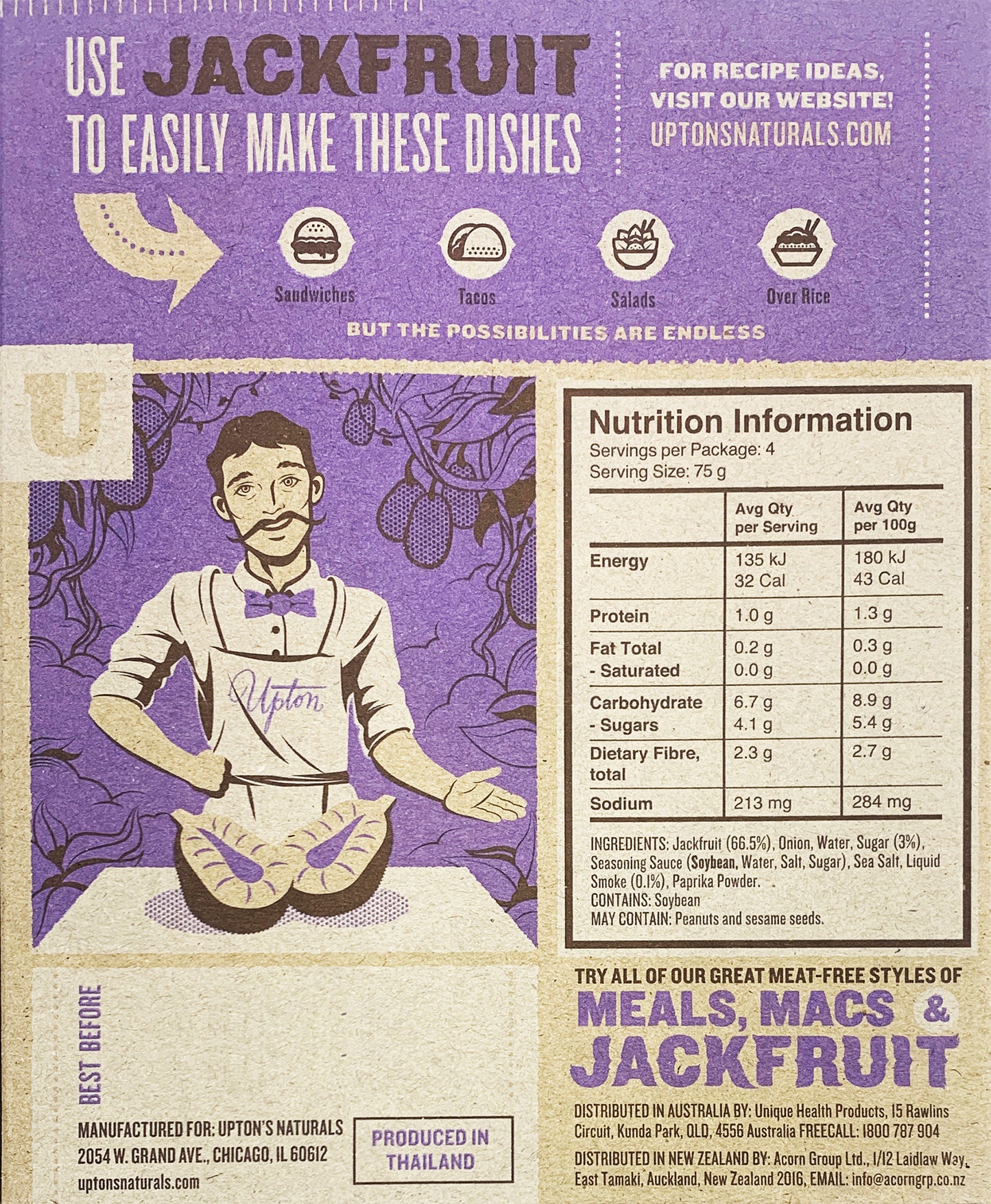 Upton's Naturals Sweet Smoky Jackfruit 300g