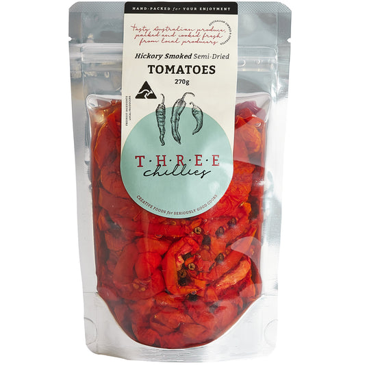 Three Chillies Hickory Smoked Semi Dried Tomatoes | Harris Farm Online