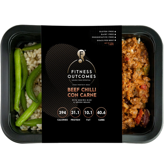Grass Fed Beef Chilli Con Carne with Brown Rice and Green Beans | Harris Farm Online