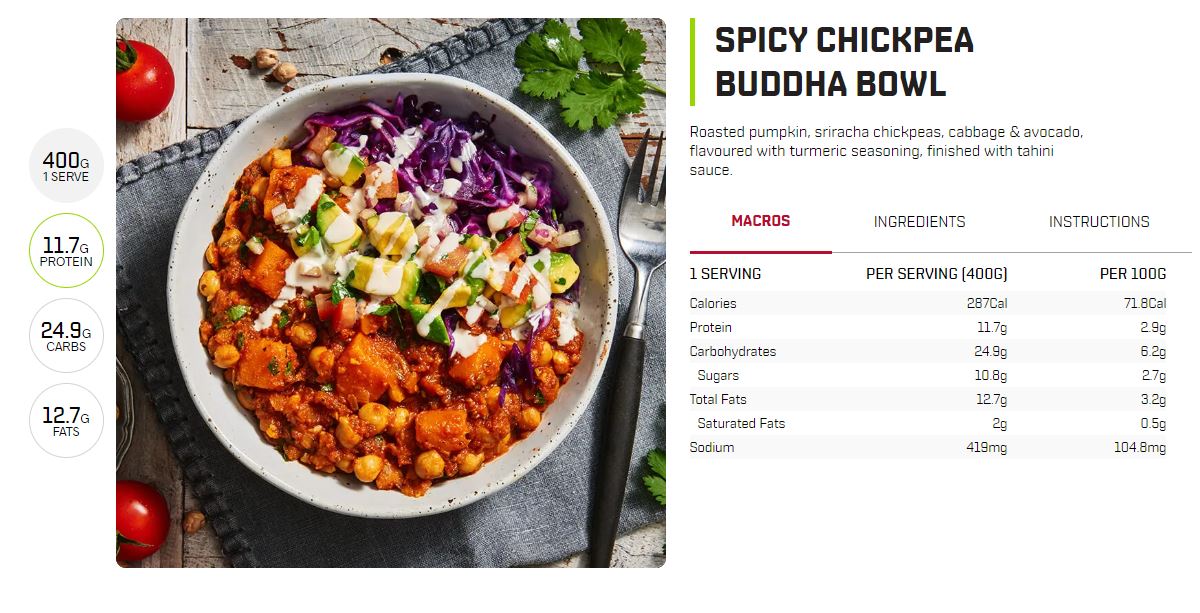 My Muscle Chef - Spicy Chickpea Buddha Bowl (400g)