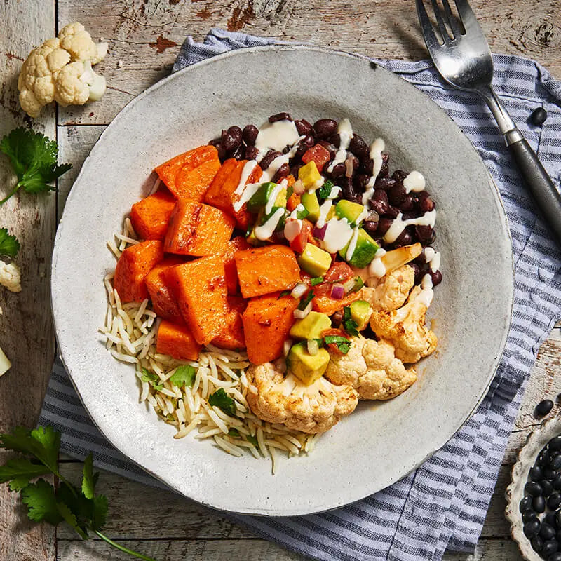 My Muscle Chef - Cajun Sweet Potato with Black Beans & Tahini (400g)