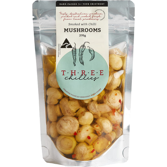 Three Chillies Mushrooms Smoked Chilli | Harris Farm Online