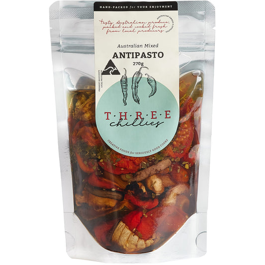 Three Chillies Australian Mixed Antipasto | Harris Farm Online