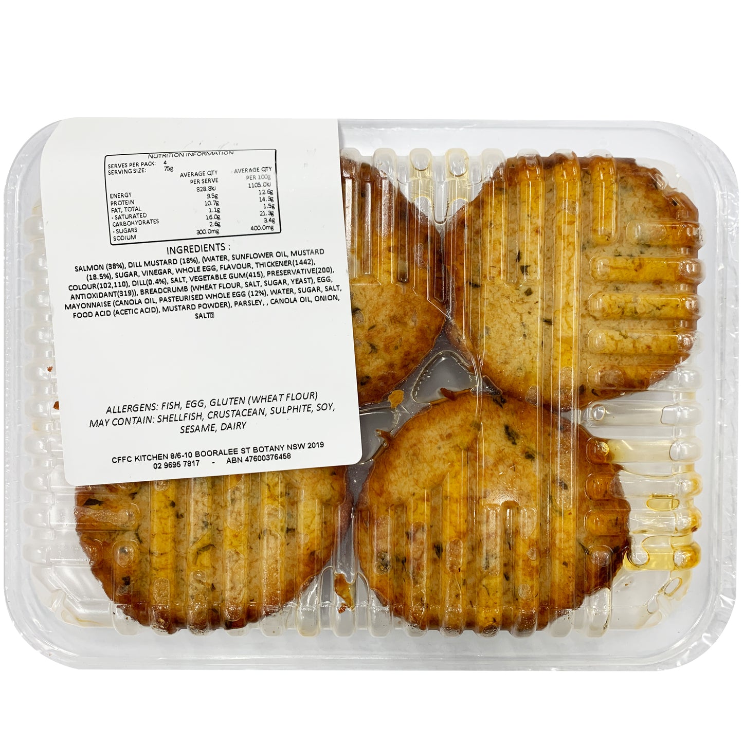 The Little Chef By Costi Dill and Mustard Salmon Cake 300g