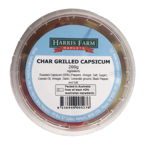 Harris Farm Char Grilled Capsicum Whole 200g