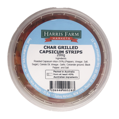 Harris Farm Char Grilled Capsicum Strips 200g