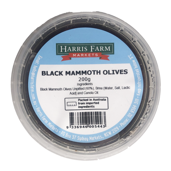 Harris Farm Black Mammoth Olives 200g Harris Farm Markets