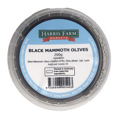 Harris Farm Black Mammoth Olives 200g