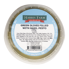 Harris Farm Green Olives with Basil Pesto 200g