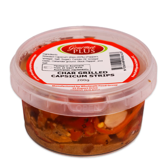 Gourmet Plus Char Grilled Capsicum Strips 200g | Harris Farm Online