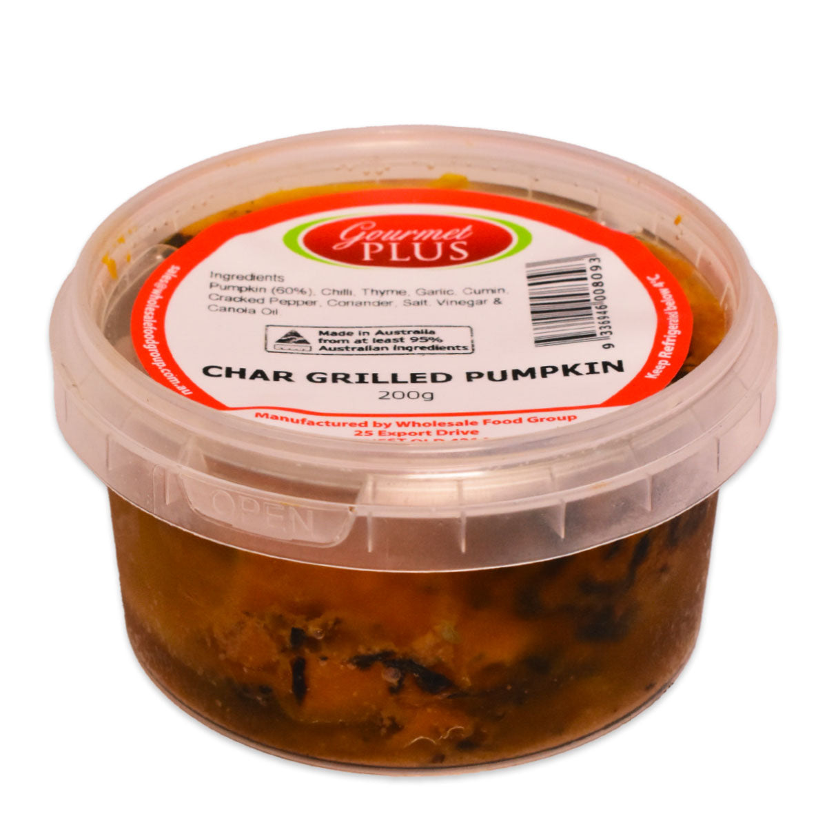 Gourmet Plus Char Grilled Pumpkin 200g | Harris Farm Online