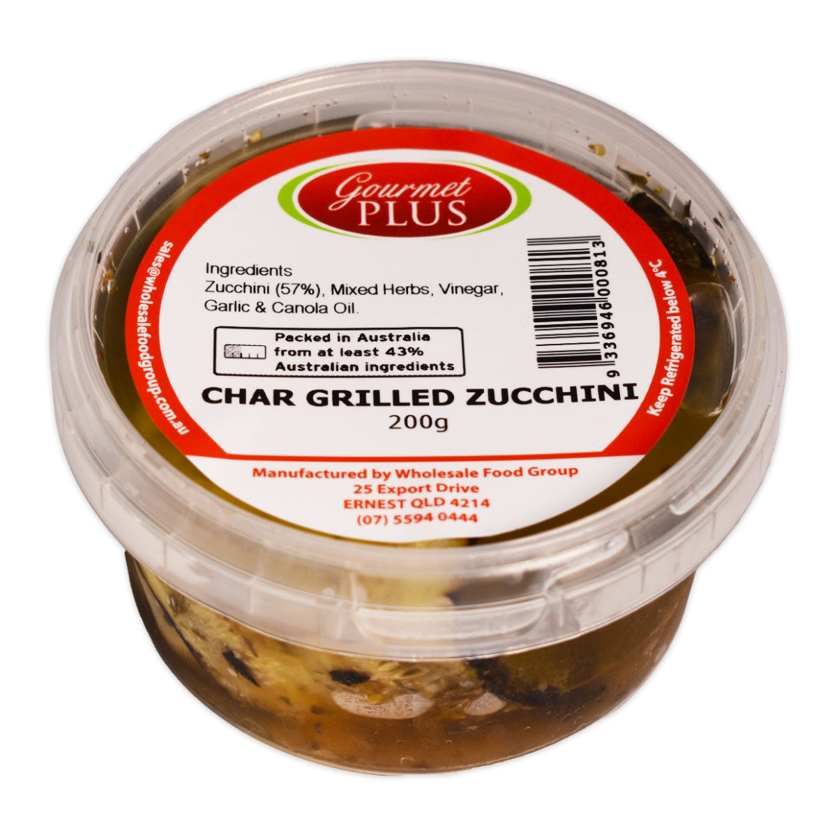 Gourmet Plus Char Grilled Zucchini 200g | Harris Farm Online