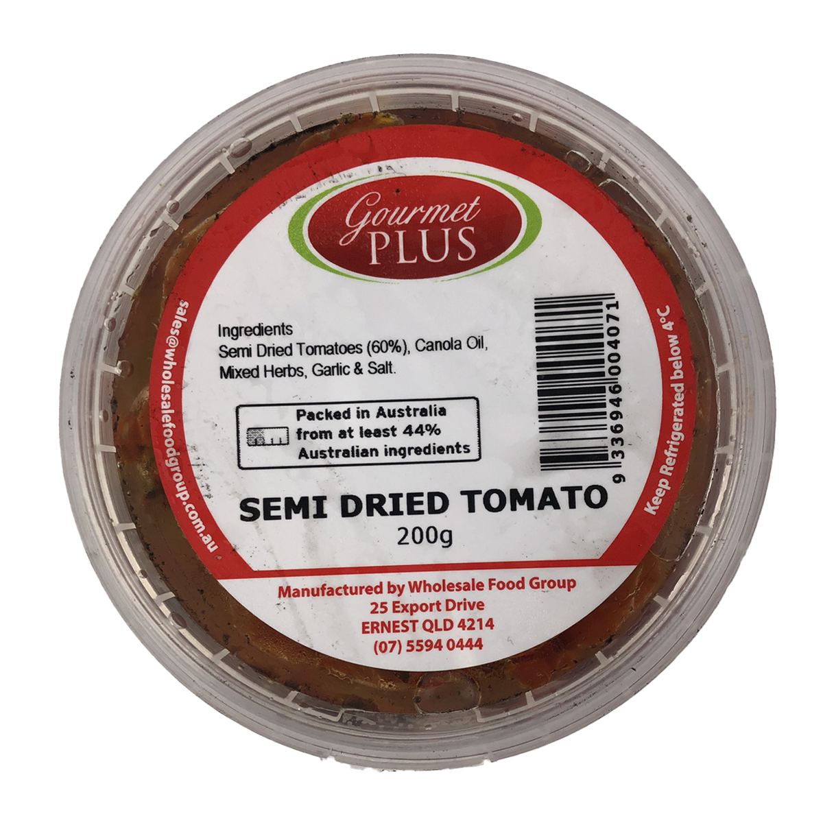 Gourmet Plus Sun Dried Tomato Halves 200g