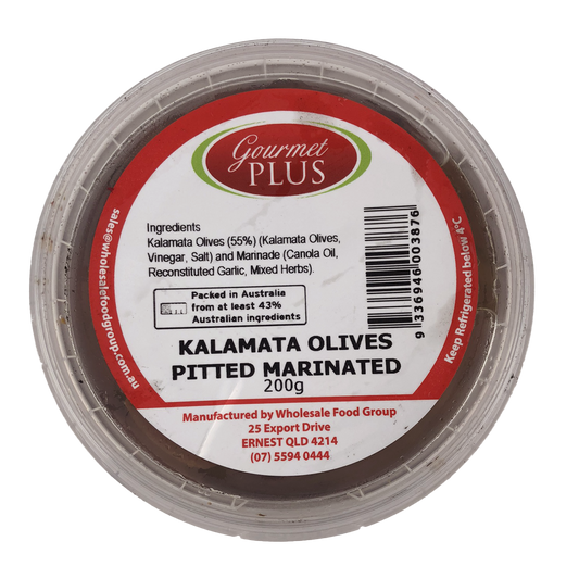 Gourmet Plus Kalamata Olive Pitted 200g