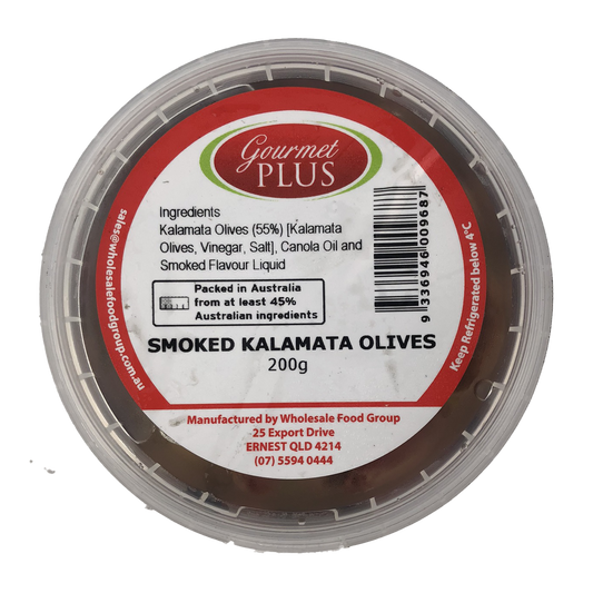 Gourmet Plus Smoked Kalamata Pitted 200g