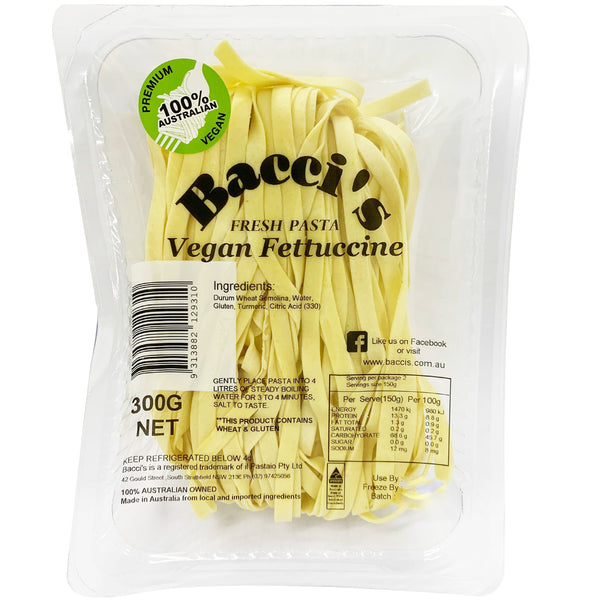 Baccis Fresh Pasta Vegan Fettuccine | Harris Farm Online