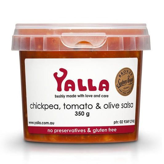 Yalla Salsa Chickpea, Tomato and Olive 350g , Frdg1-Antipasti - HFM, Harris Farm Markets
