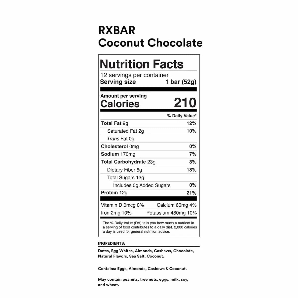RXBar Coconut Chocolate Protein Bar | Harris Farm Online