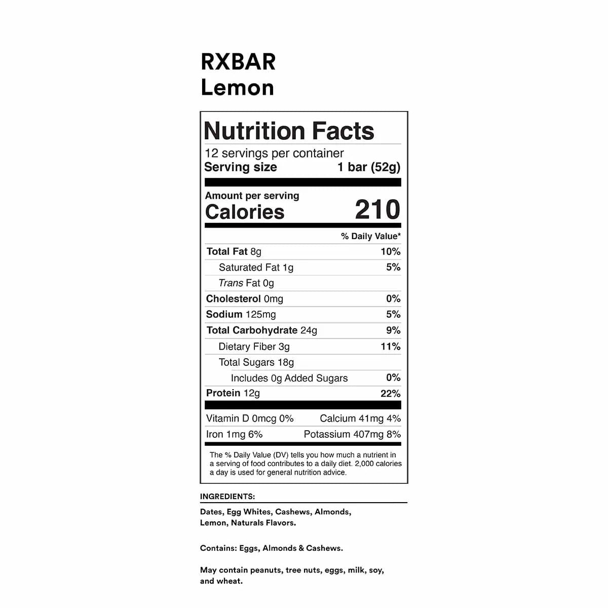 RXBar Lemon Protein Bar | Harris Farm Online