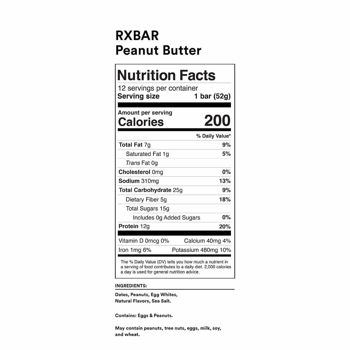 RXBar Peanut Butter Protein Bar | Harris Farm Online