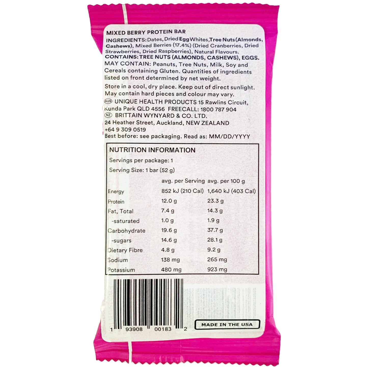 RXBar Mixed Berry Protein Bar | Harris Farm Online