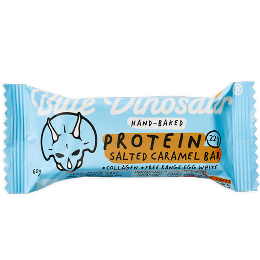 Blue Dinosaur Salted Caramel Protein Bar | Harris Farm Online