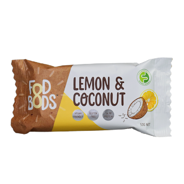Fodbods Lemon Coconut Protein Bar 50g