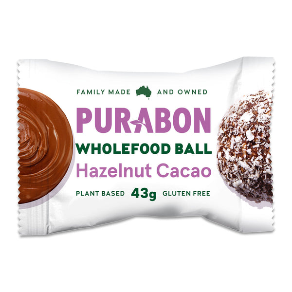 Purabon Wholefood Ball Hazelnut Cacao 43g | Harris Farm Online