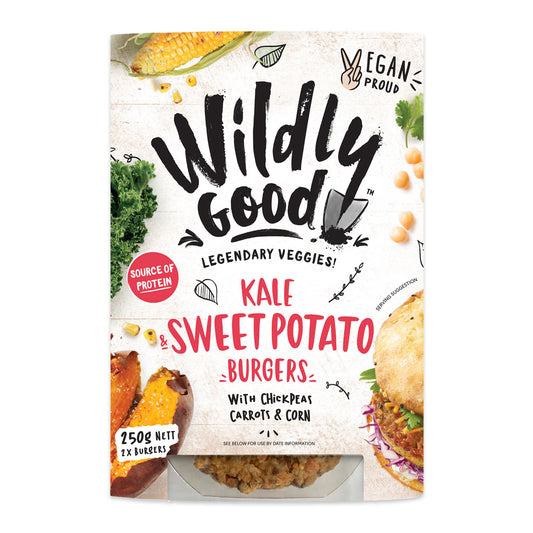 Wildly Good Kale and Sweet Potato Burgers 250g | Harris Farm Online