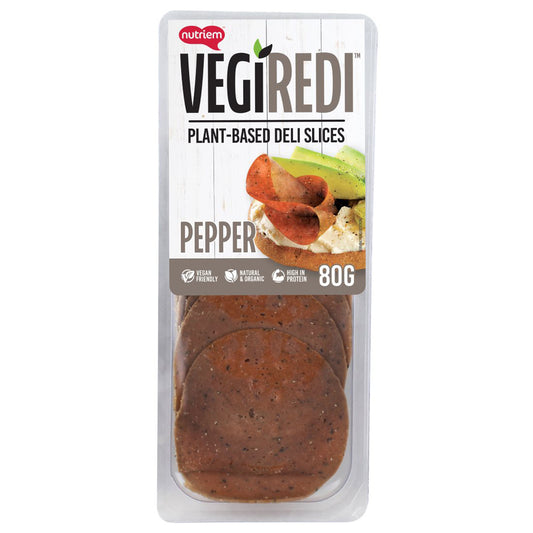 Vegiredi - Plant Based Deli Slices - Pepper  | Harris Farm Online
