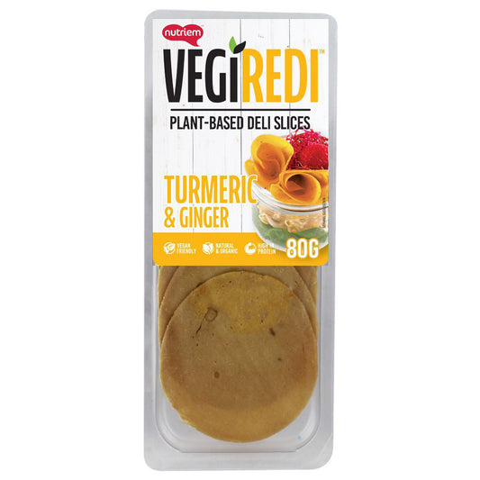 Vegiredi - Plant Based Deli Slices - Turmeric & Ginger (80g) | Harris Farm Online