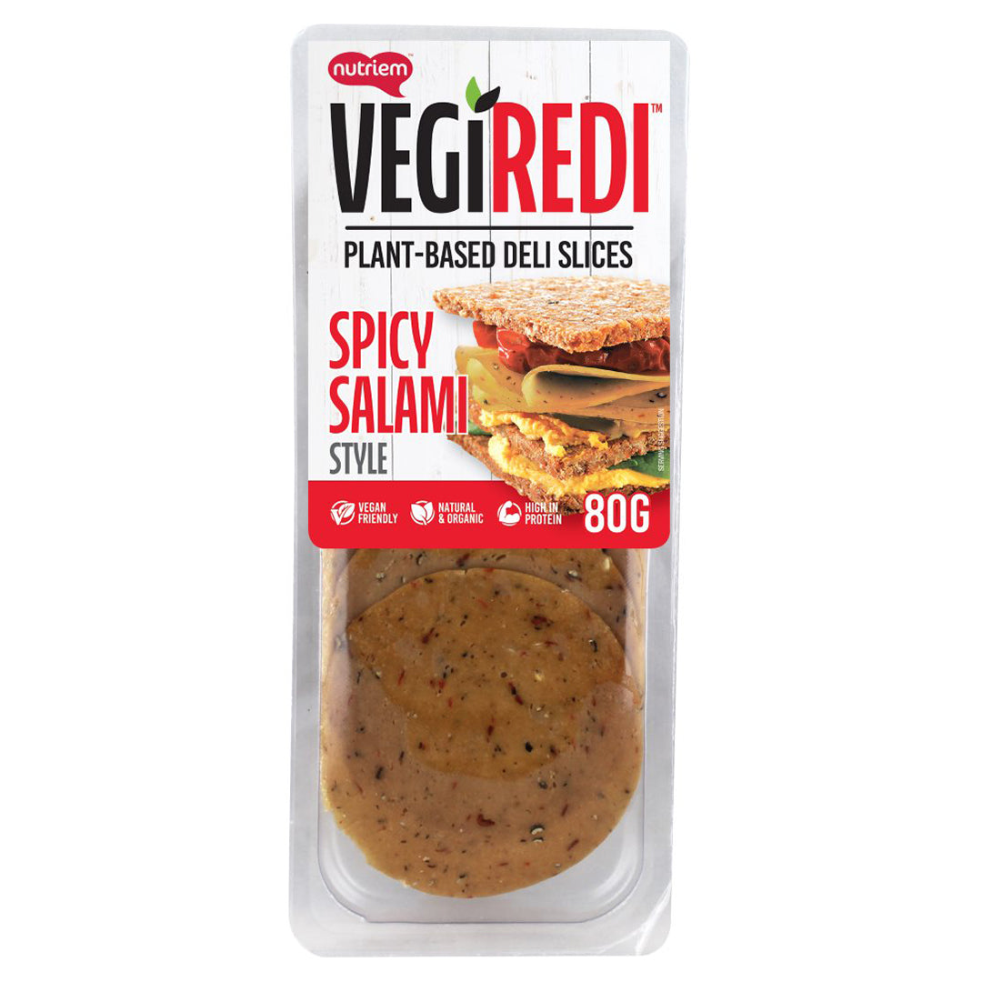 Vegiredi - Plant Based Deli Slices - Spicy Salami Style | Harris Farm Online