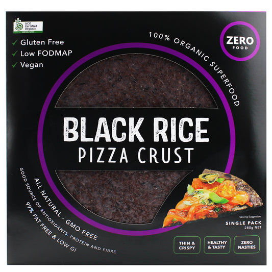 Zero Food Black Rice Pizza Crust | Harris Farm Online