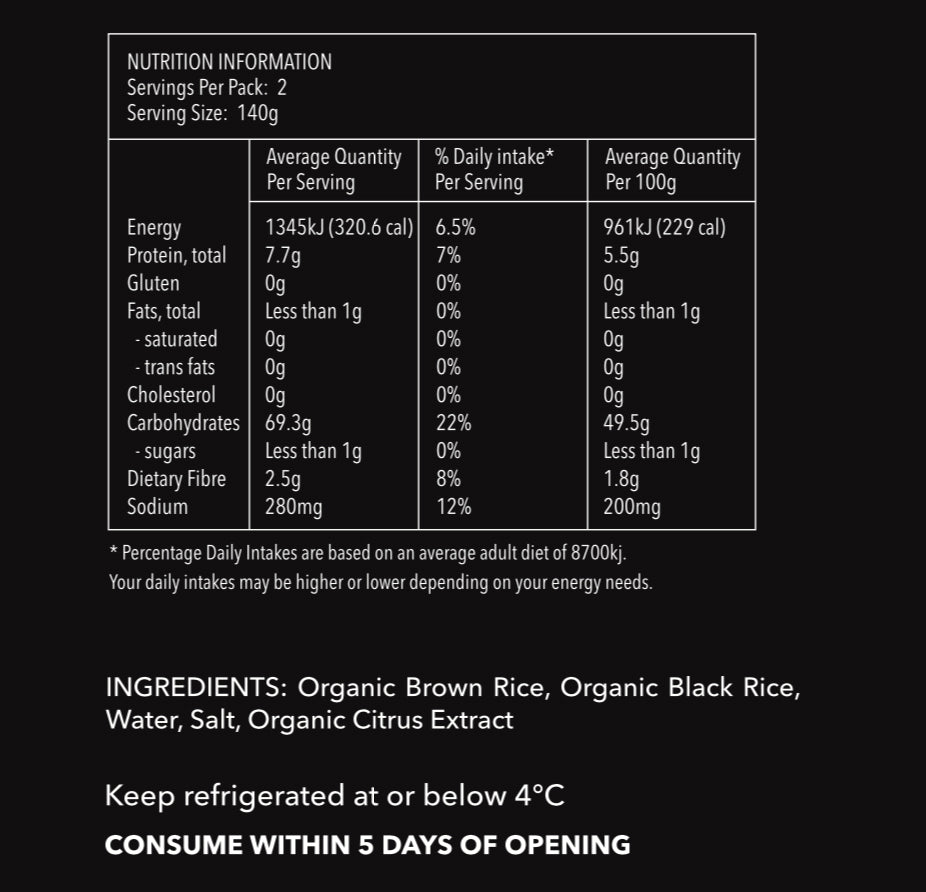 Zero Food Black Rice Pizza Crust | Harris Farm Online